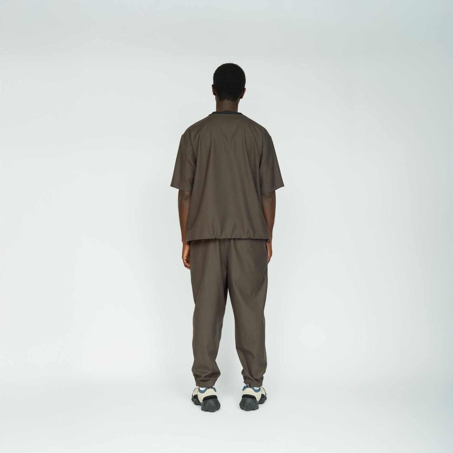 UNTRACE｜_154 TPO TAPERED PANTS (CHARCOAL)