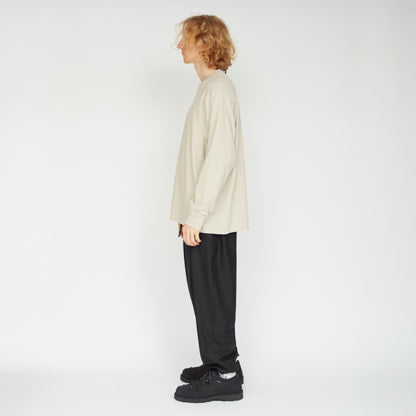 UNTRACE｜_170 BOX Tee L/S (BEIGE)
