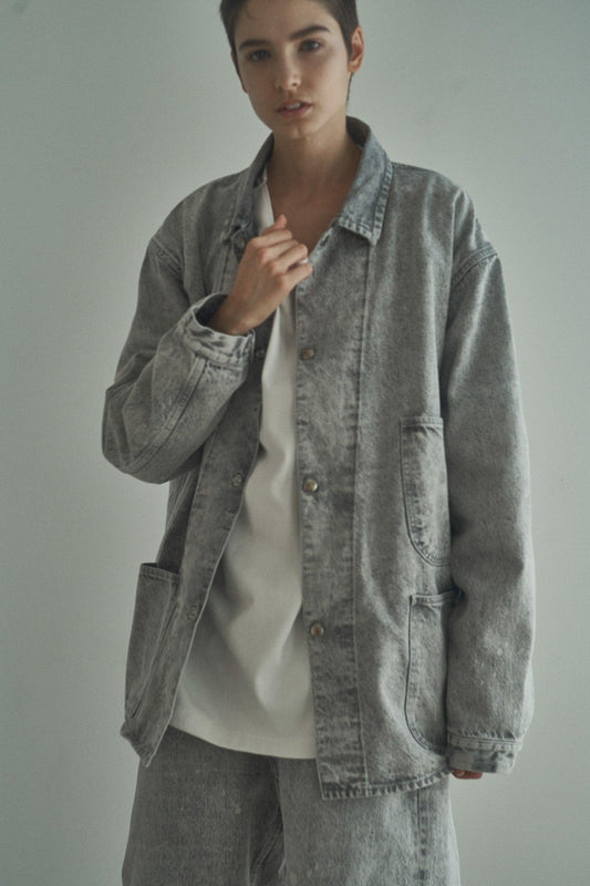 tsuzuli｜COVERALLS JACKET (BLACK FADE) - IKKOKU SHOP