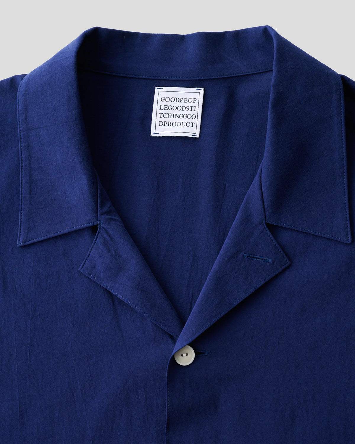 GGG｜Super High Gauge Natural Washer Jersey Double Front Half Sleeve Shirt (BLUE)