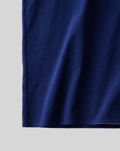 GGG｜Super High Gauge Natural Washer Jersey Double Front Half Sleeve Shirt (BLUE)