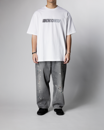 IKKOKU｜Speed-line Logo Tee (GREYTONE)
