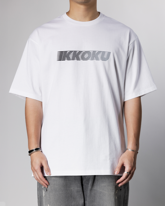 IKKOKU｜Speed-line Logo Tee (GREYTONE)