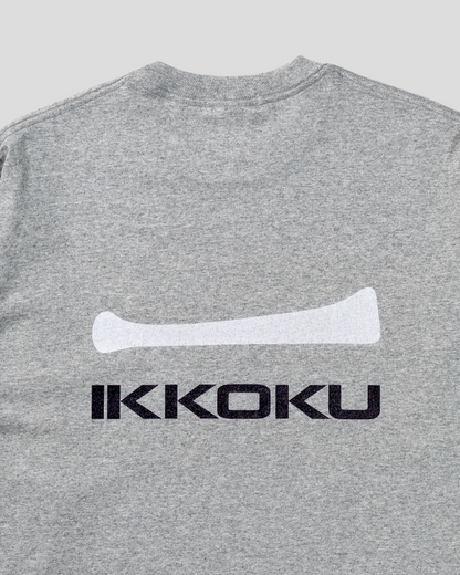 【3.8 Sun. IN STOCK】IKKOKU｜Embroidery Logo L/S Tee (HEATHER GREY)
