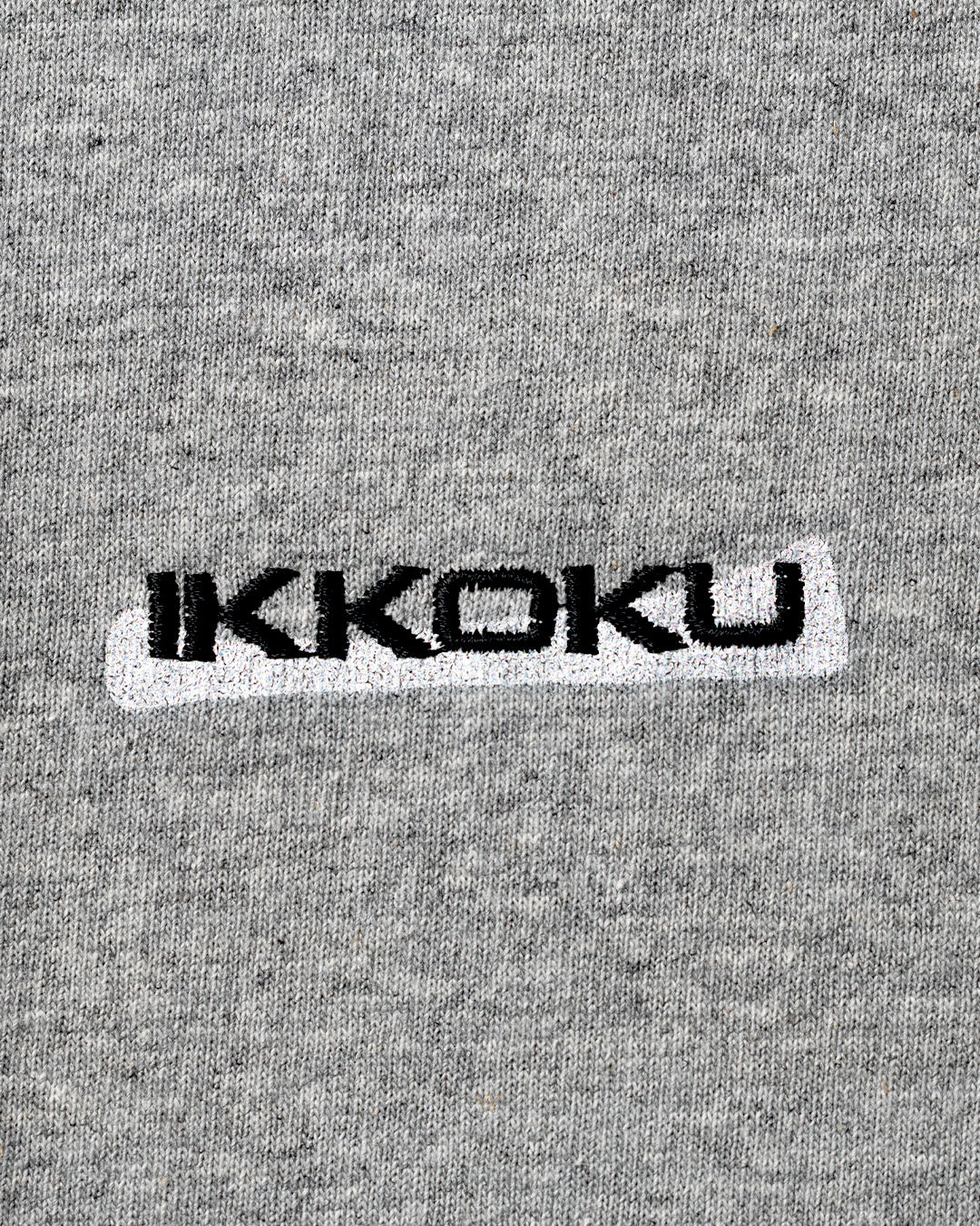 【3.8 Sun. IN STOCK】IKKOKU｜Embroidery Logo L/S Tee (HEATHER GREY)