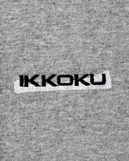 【3.8 Sun. IN STOCK】IKKOKU｜Embroidery Logo L/S Tee (HEATHER GREY)