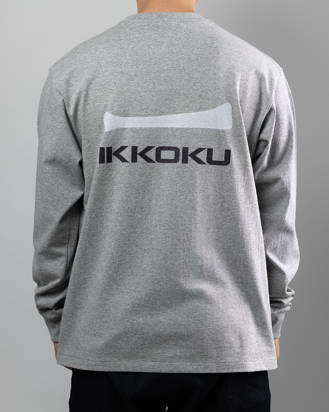 【3.8 Sun. IN STOCK】IKKOKU｜Embroidery Logo L/S Tee (HEATHER GREY)