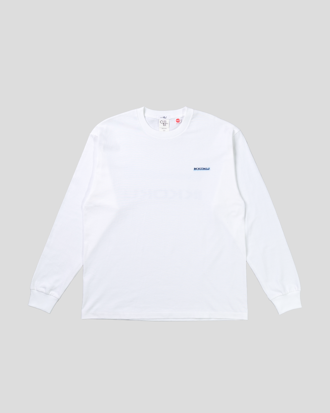 【3.8 Sun. IN STOCK】IKKOKU｜Embroidery Logo L/S Tee (WHITE)