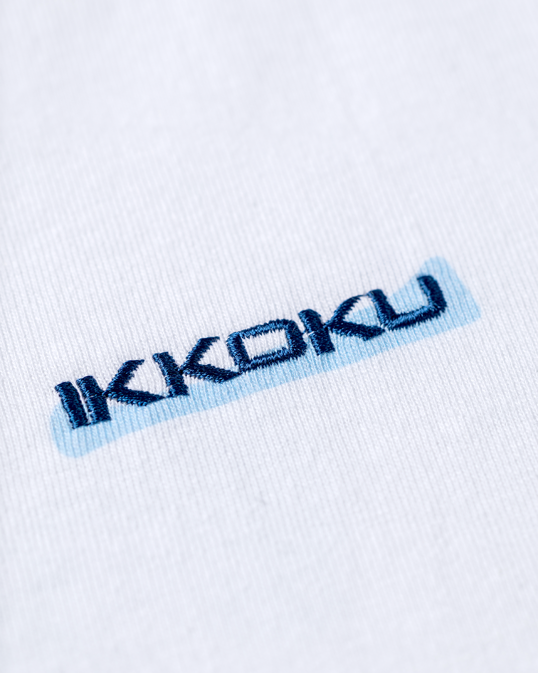 【3.8 Sun. IN STOCK】IKKOKU｜Embroidery Logo L/S Tee (WHITE)