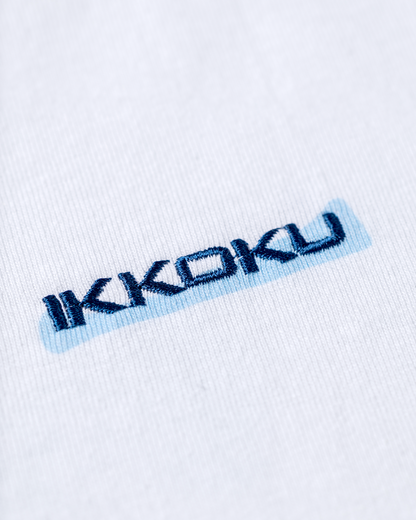 【3.8 Sun. IN STOCK】IKKOKU｜Embroidery Logo L/S Tee (WHITE)