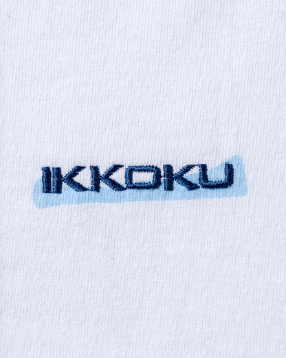 【3.8 Sun. IN STOCK】IKKOKU｜Embroidery Logo L/S Tee (WHITE)