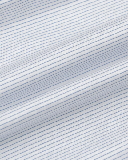 KANEMASA PHIL.｜46G Stripe Atmosphere Shirt (WHITE BLUE)