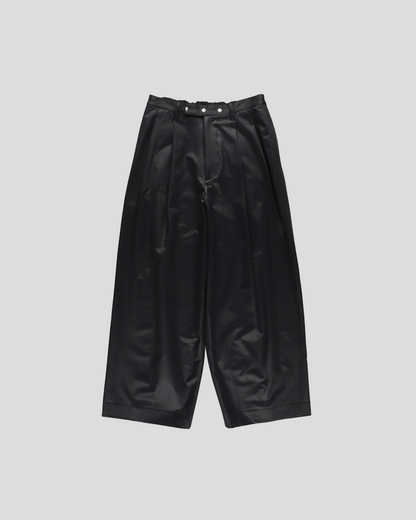 KANEMASA PHIL.｜36G ECONYL Embossed Trousers (BLACK)