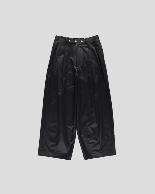 KANEMASA PHIL.｜36G ECONYL Embossed Trousers (BLACK)