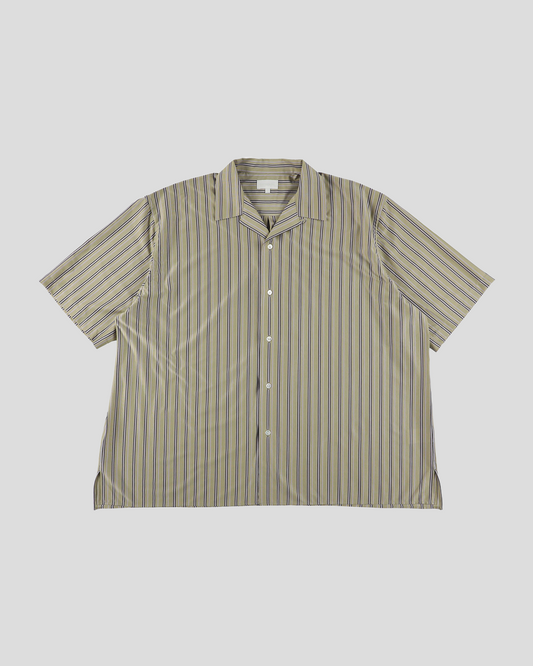KANEMASA PHIL.｜46G Stripe Ether Shirt (PURPLE BLACK)