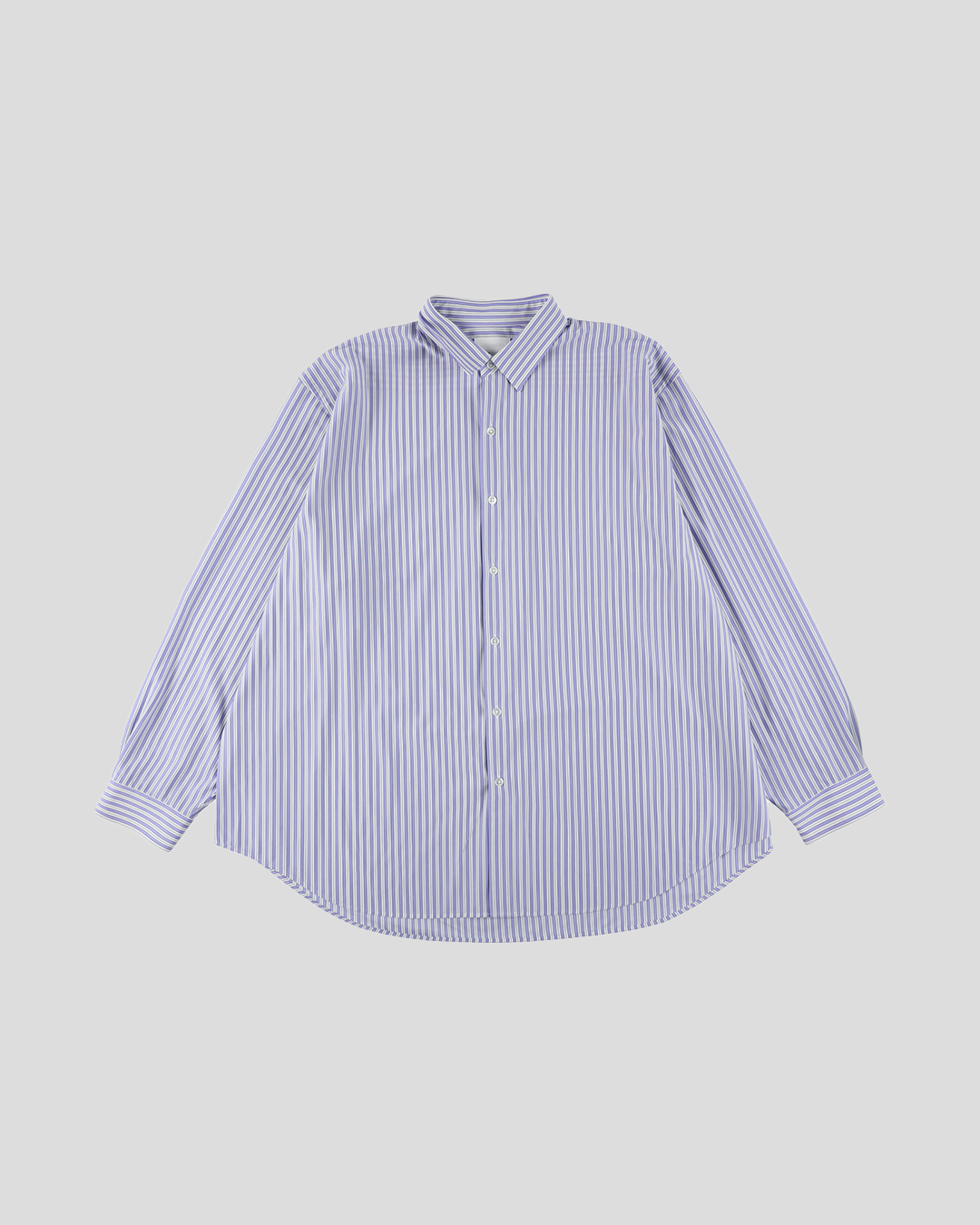 KANEMASA PHIL.｜46G Stripe Atmosphere Shirt (SAX BLACK)