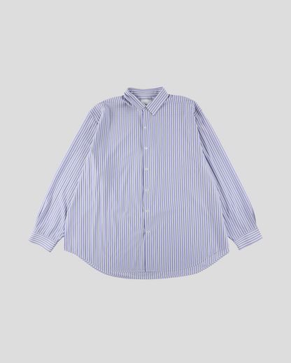 KANEMASA PHIL.｜46G Stripe Atmosphere Shirt (SAX BLACK)