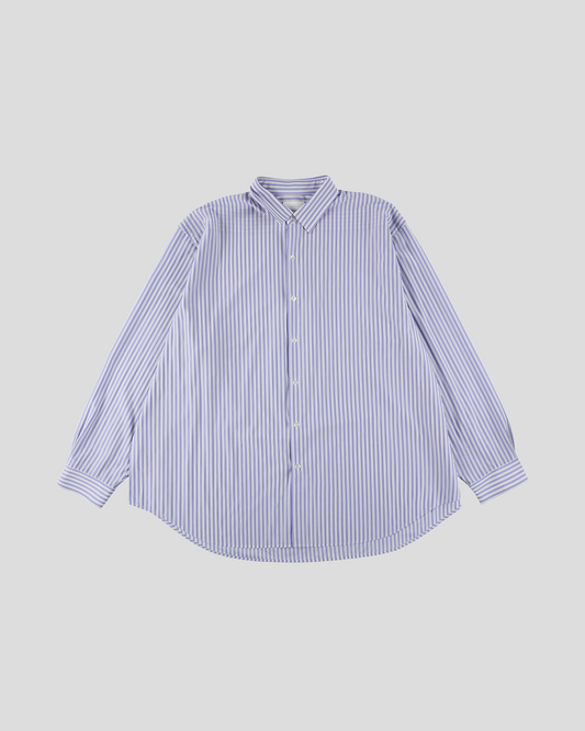 KANEMASA PHIL.｜46G Stripe Atmosphere Shirt (SAX BLACK)