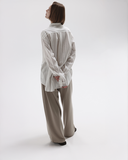 KANEMASA PHIL.｜28G Cupro Easy Pants (BEIGE)