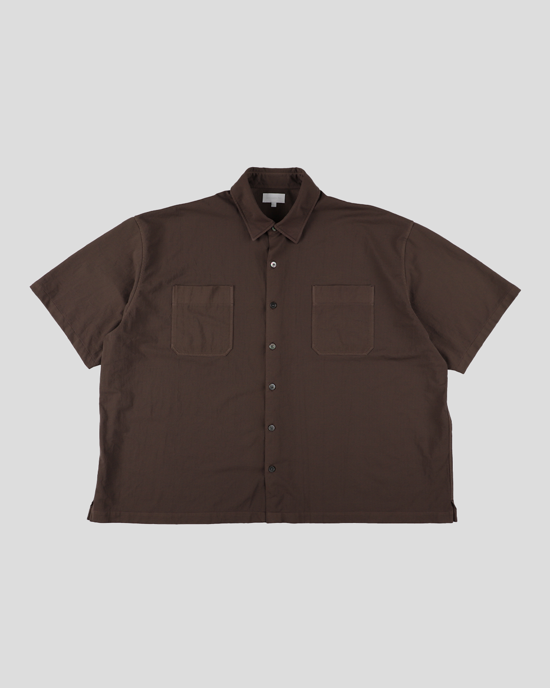 KANEMASA PHIL.｜36G Nylon Balise SS Shirt （BROWN DYE）