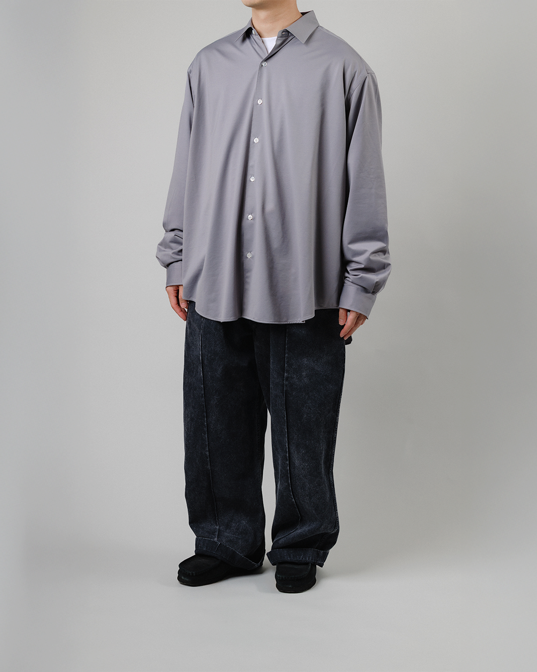【Last 1】KANEMASA PHIL.｜46G Atmosphere Shirt (GREY)