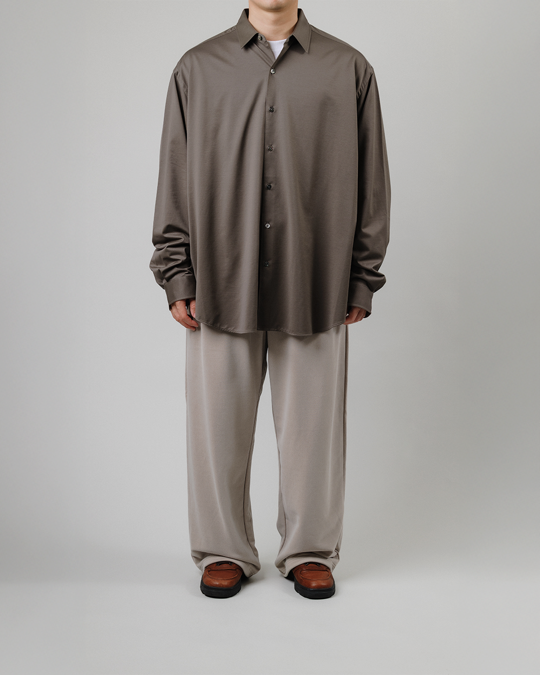 KANEMASA PHIL.｜28G Cupro Easy Pants (BEIGE)