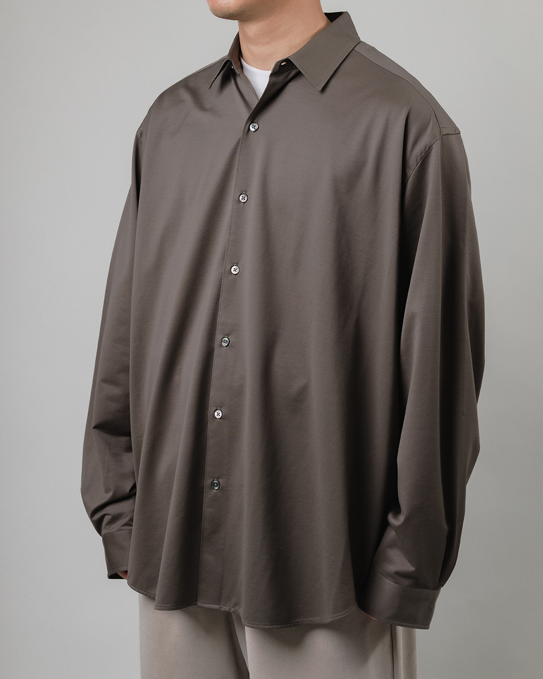 KANEMASA PHIL.｜46G Atmosphere Shirt (CHARCOAL)