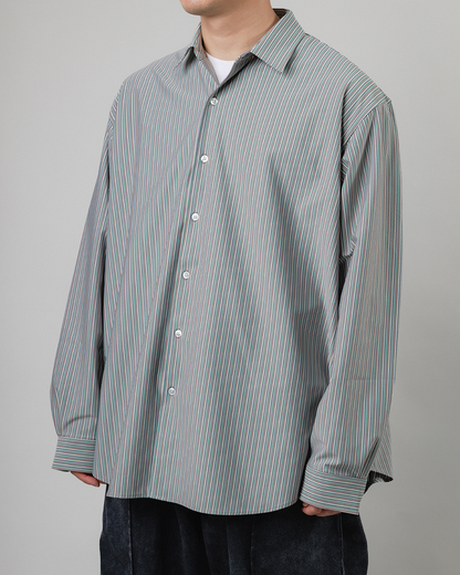 KANEMASA PHIL.｜46G Stripe Atmosphere Shirt (RAINBOW)
