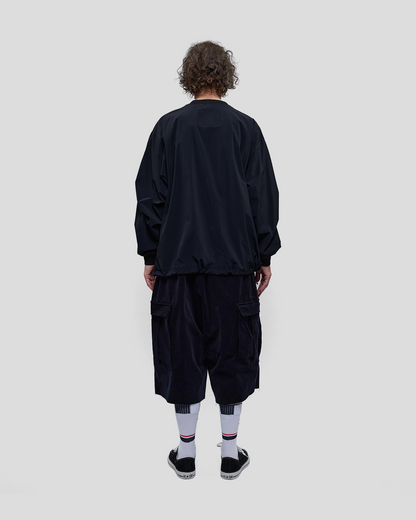 UNTRACE｜_302 Cropped Cargo Pants (DARK NAVY)
