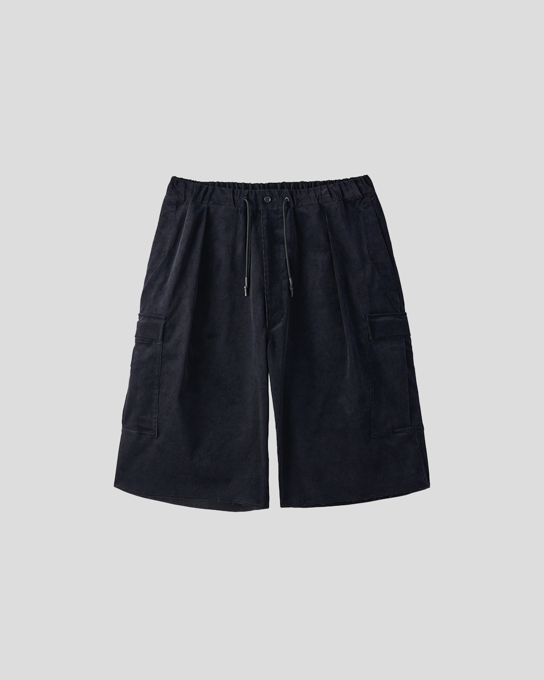 UNTRACE｜_302 Cropped Cargo Pants (DARK NAVY)