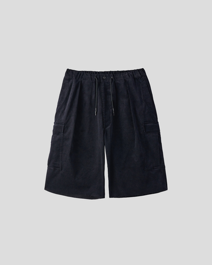 UNTRACE｜_302 Cropped Cargo Pants (DARK NAVY)