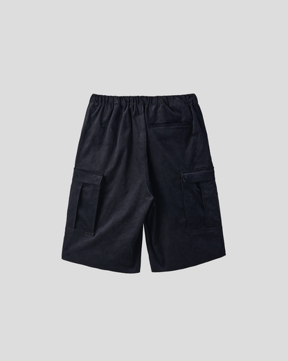 UNTRACE｜_302 Cropped Cargo Pants (DARK NAVY)
