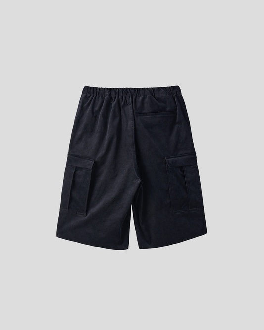 UNTRACE｜_302 Cropped Cargo Pants (DARK NAVY)