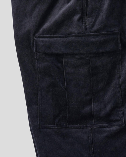 UNTRACE｜_302 Cropped Cargo Pants (DARK NAVY)