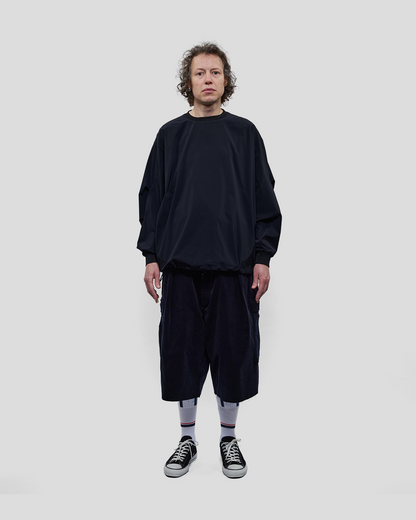 UNTRACE｜_302 Cropped Cargo Pants (DARK NAVY)