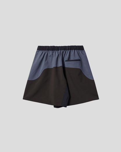 UNTRACE｜_271 LEISURE SHORTS (BROWN MULTI)