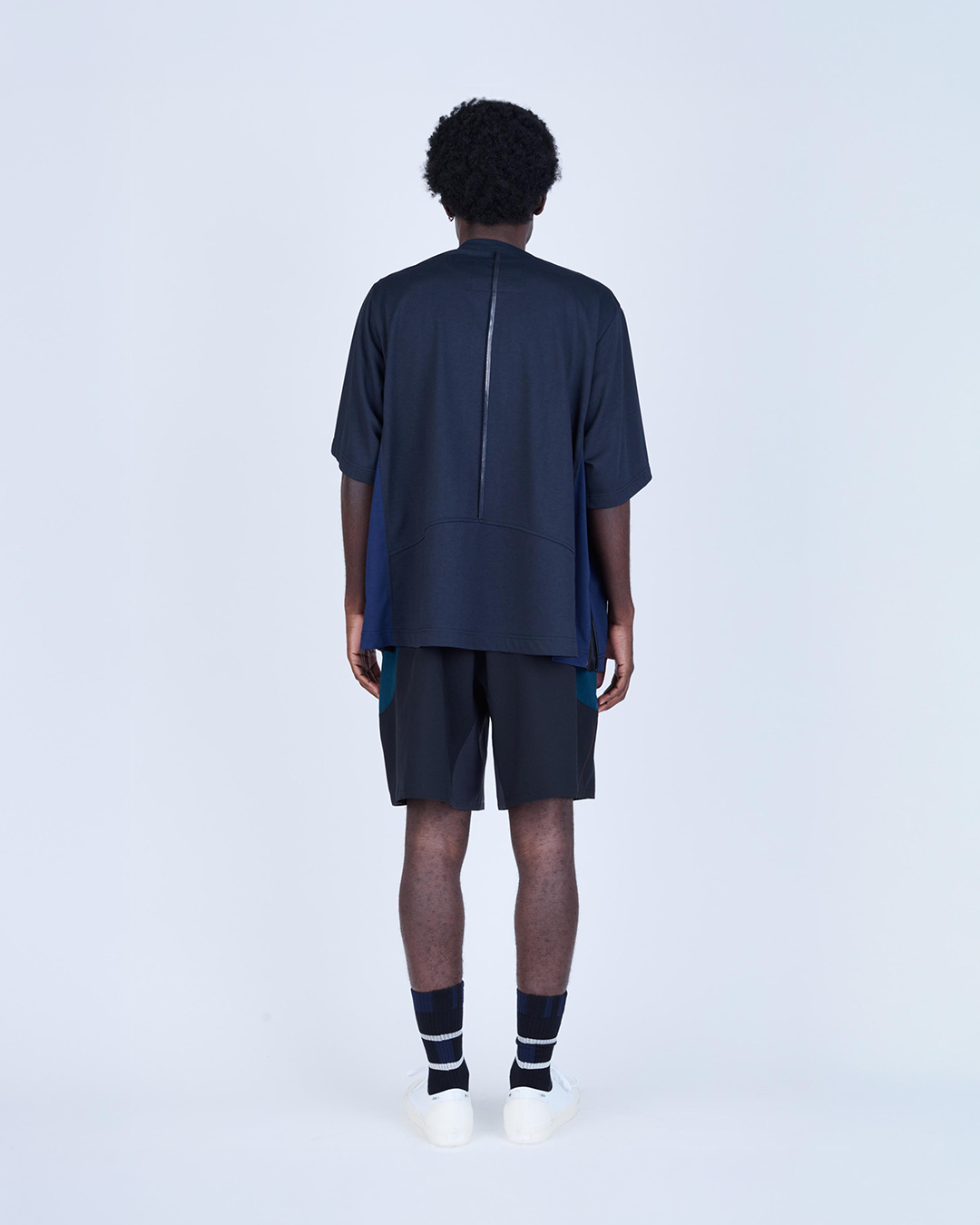 UNTRACE｜_271 LEISURE SHORTS (BLACK MULTI)