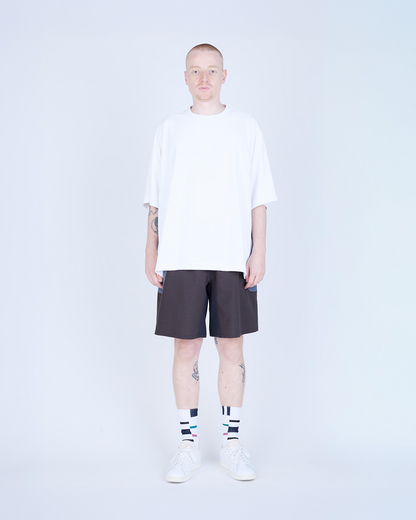 UNTRACE｜_271 LEISURE SHORTS (BROWN MULTI)