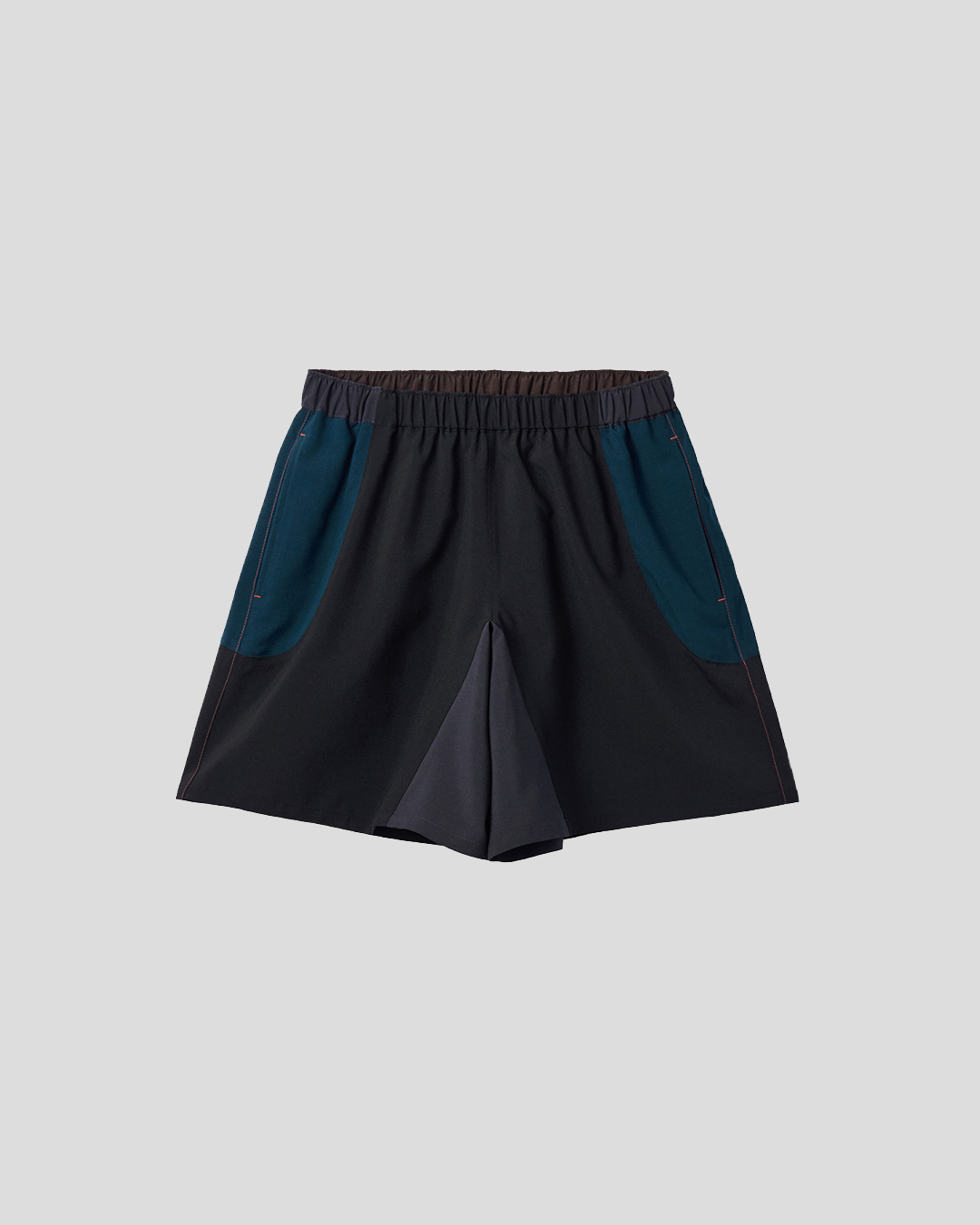 UNTRACE｜_271 LEISURE SHORTS (BLACK MULTI)