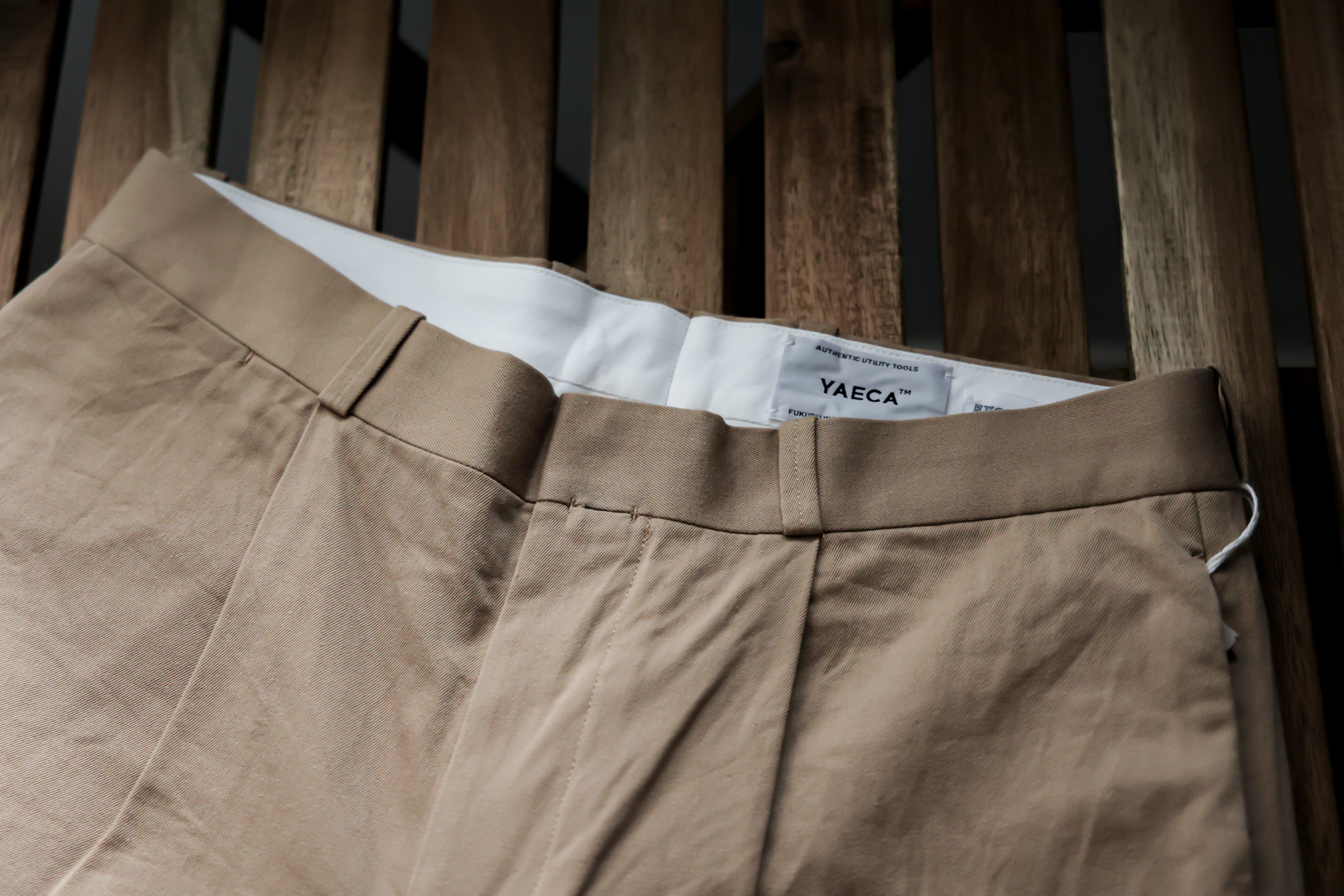 LAST 1】YAECA｜CHINO PANTS TUCK TAPERED – IKKOKU SHOP